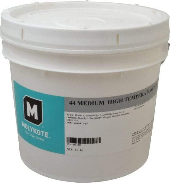 Dow Corning - 8 Lb Can Lithium High Temperature Grease - White, High Temperature, 400°F Max Temp, NLGIG 2, - Industrial Tool & Supply