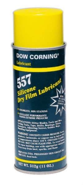 Dow Corning - 16 oz Aerosol Dry Film Moly/Silicone Lubricant - Clear, -40°F to 110°F - Industrial Tool & Supply