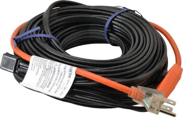 EasyHeat - 60' Long, Preassembled, Fixed Length, Fixed Wattage, Protection Heat Cable - 120 Input Volts, 420 Watts - Industrial Tool & Supply