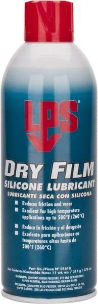 LPS - 16 oz Aerosol Dry Film/Silicone Lubricant - Clear, 500°F Max - Industrial Tool & Supply