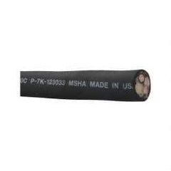 Made in USA - 250', 8/4 Gauge/Conductors, Black, Green, Red & White Indoor & Outdoor Replacement Cord - 0 Receptacles, 35 Amps, 600 Volts, UL SOOW - Industrial Tool & Supply