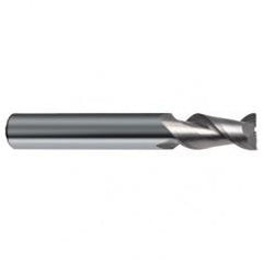 7/16" Dia. - 2-3/4" OAL - 45° Helix Bright Carbide End Mill - 2 FL - Industrial Tool & Supply