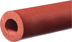 Value Collection - 1" ID to 1-1/2" OD, Silicone Foam Cylinder - 60" Long, 7 psi Tensile Strength, -100 to 500°F - Industrial Tool & Supply