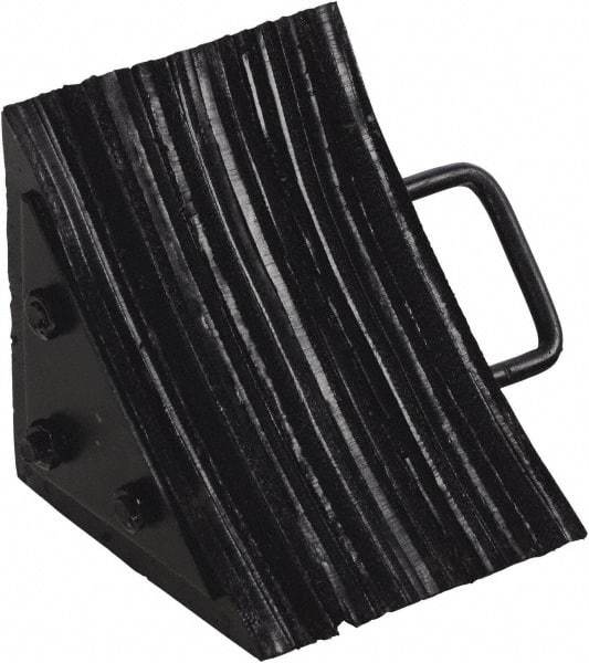 Vestil - 7-1/2" Wide x 8" High x 8" Deep, Rubber Wheel Chock - Industrial Tool & Supply
