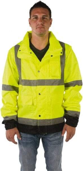 Utility Pro Wear - Size 5XL, Yellow, Rain Jacket - 5 Pockets - Industrial Tool & Supply