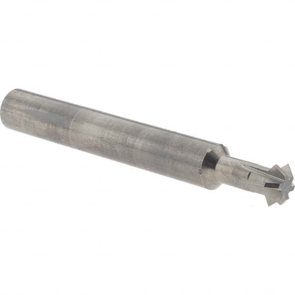 Accupro - 5/16° 5/16" Cut Diam, 1/8" Cut Width, 5/16" Shank, Solid Carbide Double-Angle Cutter - Industrial Tool & Supply