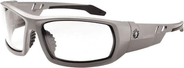 Ergodyne - Clear Lenses, Framed Safety Glasses - Uncoated Lenses, Size Universal, Wrap Around - Industrial Tool & Supply