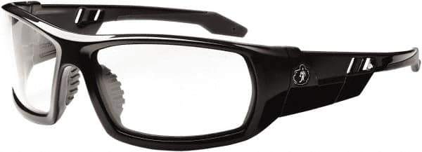 Ergodyne - Clear Lenses, Framed Safety Glasses - Anti-Fog, Size Universal, Wrap Around - Industrial Tool & Supply