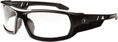 Ergodyne - Clear Lenses, Framed Safety Glasses - Anti-Fog, Size Universal, Wrap Around - Industrial Tool & Supply