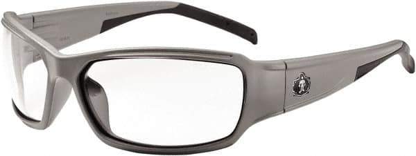 Ergodyne - Clear Lenses, Framed Safety Glasses - Uncoated Lenses, Size Universal, Wrap Around - Industrial Tool & Supply