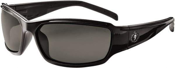 Ergodyne - Smoke Lenses, Framed Safety Glasses - Uncoated Lenses, Size Universal, Wrap Around - Industrial Tool & Supply