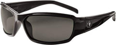 Ergodyne - Smoke Lenses, Framed Safety Glasses - Uncoated Lenses, Size Universal, Wrap Around - Industrial Tool & Supply