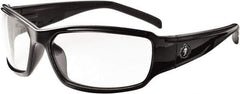 Ergodyne - Clear Lenses, Framed Safety Glasses - Uncoated Lenses, Size Universal, Wrap Around - Industrial Tool & Supply