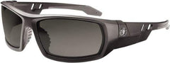 Ergodyne - Smoke Lenses, Framed Safety Glasses - Uncoated Lenses, Size Universal, Wrap Around - Industrial Tool & Supply