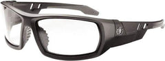 Ergodyne - Clear Lenses, Framed Safety Glasses - Uncoated Lenses, Size Universal, Wrap Around - Industrial Tool & Supply