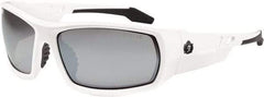 Ergodyne - Silver Lenses, Framed Safety Glasses - Uncoated Lenses, Size Universal, Wrap Around - Industrial Tool & Supply