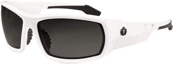 Ergodyne - Smoke Lenses, Framed Safety Glasses - Uncoated Lenses, Size Universal, Wrap Around - Industrial Tool & Supply