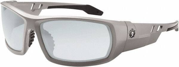 Ergodyne - Indoor/Outdoor Lenses, Framed Safety Glasses - Uncoated Lenses, Size Universal, Wrap Around - Industrial Tool & Supply