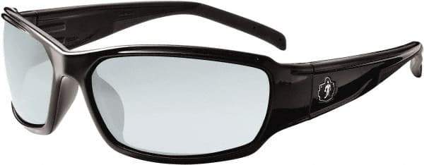 Ergodyne - Indoor/Outdoor Lenses, Framed Safety Glasses - Uncoated Lenses, Size Universal, Wrap Around - Industrial Tool & Supply