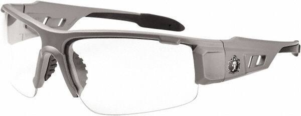 Ergodyne - Clear Lenses, Framed Safety Glasses - Uncoated Lenses, Size Universal, Wrap Around - Industrial Tool & Supply