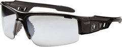 Ergodyne - Indoor/Outdoor Lenses, Framed Safety Glasses - Uncoated Lenses, Size Universal, Wrap Around - Industrial Tool & Supply