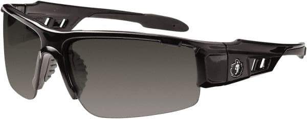 Ergodyne - Smoke Lenses, Framed Polarized Glasses - Uncoated Lenses, Size Universal, Wrap Around - Industrial Tool & Supply