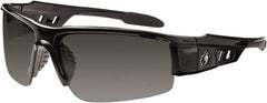 Ergodyne - Smoke Lenses, Framed Safety Glasses - Uncoated Lenses, Size Universal, Wrap Around - Industrial Tool & Supply