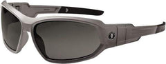 Ergodyne - Smoke Lenses, Framed Safety Glasses - Uncoated Lenses, Size Universal, Wrap Around - Industrial Tool & Supply