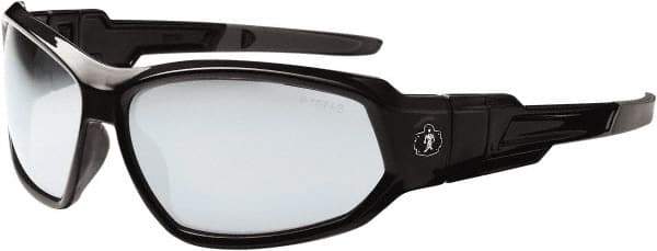 Ergodyne - Indoor/Outdoor Lenses, Framed Safety Glasses - Uncoated Lenses, Size Universal, Wrap Around - Industrial Tool & Supply