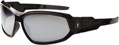 Ergodyne - Silver Lenses, Framed Safety Glasses - Uncoated Lenses, Size Universal, Wrap Around - Industrial Tool & Supply