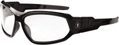 Ergodyne - Clear Lenses, Framed Safety Glasses - Uncoated Lenses, Size Universal, Wrap Around - Industrial Tool & Supply