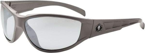 Ergodyne - Indoor/Outdoor Lenses, Framed Safety Glasses - Uncoated Lenses, Size Universal, Wrap Around - Industrial Tool & Supply