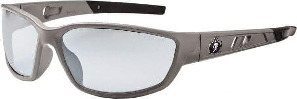 Ergodyne - Indoor/Outdoor Lenses, Framed Safety Glasses - Uncoated Lenses, Size Universal, Wrap Around - Industrial Tool & Supply