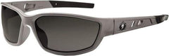 Ergodyne - Smoke Lenses, Framed Safety Glasses - Uncoated Lenses, Size Universal, Wrap Around - Industrial Tool & Supply