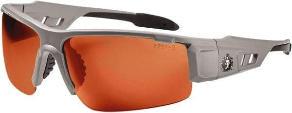 Ergodyne - Copper Lenses, Framed Polarized Glasses - Uncoated Lenses, Size Universal, Wrap Around - Industrial Tool & Supply