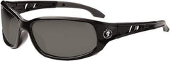 Ergodyne - Smoke Lenses, Framed Safety Glasses - Uncoated Lenses, Size Universal, Wrap Around - Industrial Tool & Supply
