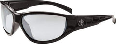 Ergodyne - Indoor/Outdoor Lenses, Framed Safety Glasses - Uncoated Lenses, Size Universal, Wrap Around - Industrial Tool & Supply