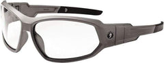Ergodyne - Clear Lenses, Framed Safety Glasses - Uncoated Lenses, Size Universal, Wrap Around - Industrial Tool & Supply