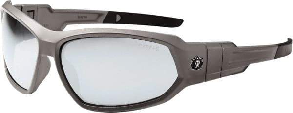 Ergodyne - Indoor/Outdoor Lenses, Framed Safety Glasses - Uncoated Lenses, Size Universal, Wrap Around - Industrial Tool & Supply
