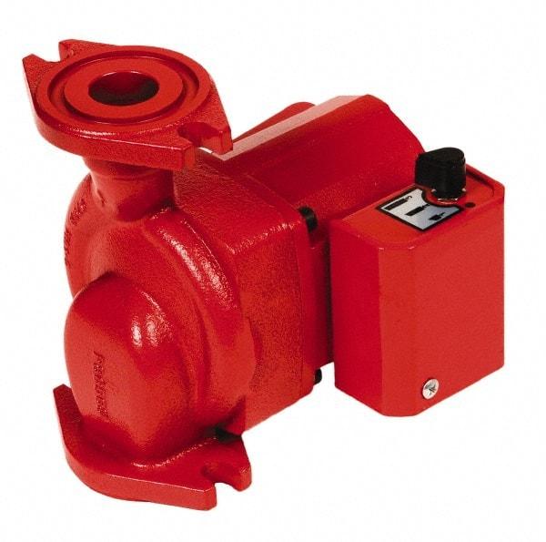 Bell & Gossett - 0.068 hp, 1 Phase, Cast Iron Housing, Noryl Impeller, Inline Circulator Pump - 115/230V Volt, 60 Hz Hz, 125 Max psi, 120V Motor - Industrial Tool & Supply