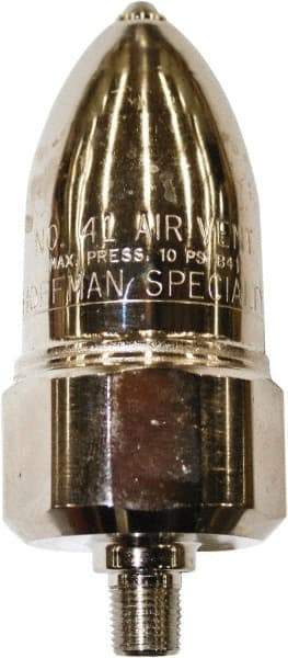 Hoffman Speciality - 1/4" Pipe Convector Steam Vent Air Vent - 6 Max psi, MNPT End Connection - Industrial Tool & Supply