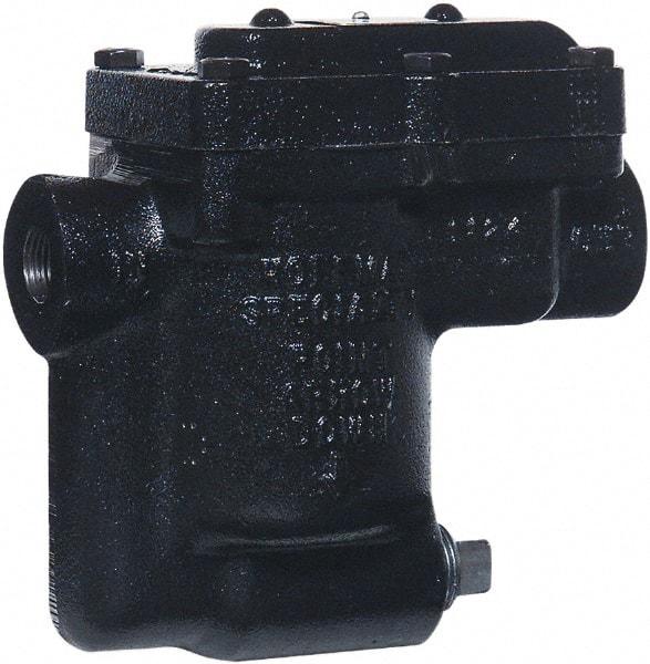 Hoffman Speciality - 2 Port, 1/2" Pipe, Stainless Steel Inverted Bucket Steam Trap - 75 Max psi - Industrial Tool & Supply