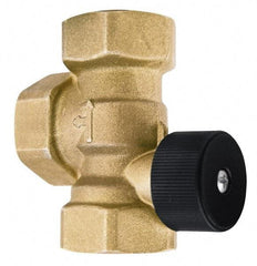 Bell & Gossett - 1" Pipe, Brass Manually Operated Plumbing Valve - Buna Seal, FNPT - Industrial Tool & Supply