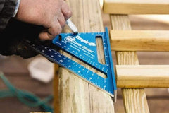Empire Level - 7" Blade Length x 7" Base Length, Aluminum Rafter Square - 1/8" Graduation - Industrial Tool & Supply