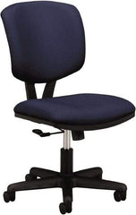 Hon - 40" High Task Chair - 25" Wide x 25-3/4" Deep, 100% Polyester Seat, Navy - Industrial Tool & Supply