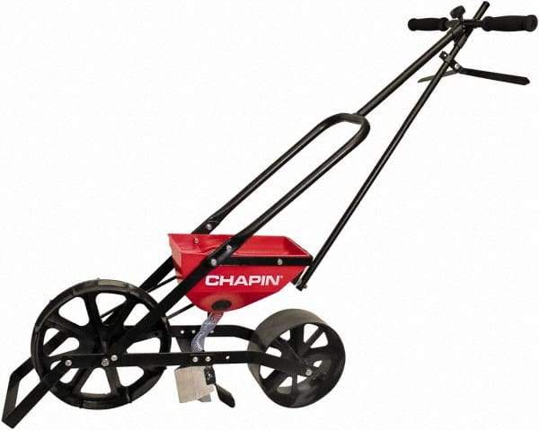 Chapin - 5 Lb Powder Coated Steel Walk Behind Broadcast Landscape Spreader - 14" Poly Wheels - Industrial Tool & Supply