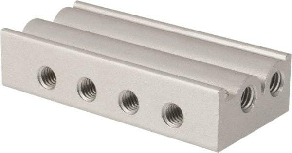 ARO/Ingersoll-Rand - M5 3 Station Solenoid Valve Manifold - Use with 3-Way Sierra TN Series 10mm Miniature Manifold Valves - Industrial Tool & Supply