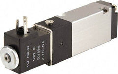 ARO/Ingersoll-Rand - 1/8" Inlet x 1/8" Outlet, Solenoid Actuator, Spring Return, 2 Position, Body Ported Solenoid Air Valve - 24 VDC Input, 0.7 CV, 4 Way, 115 psi, 122° Max Temp - Industrial Tool & Supply