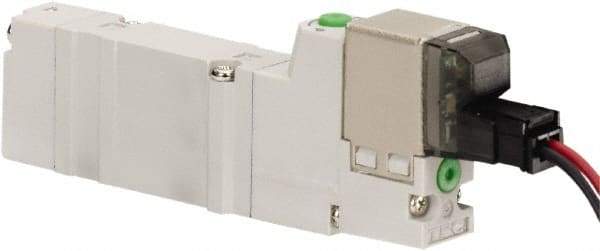 ARO/Ingersoll-Rand - Solenoid Actuator, Solenoid Return, 3 Position, Body Ported Solenoid Air Valve - 110 VAC Input, 0.2 CV, 4 Way, 100 psi, 122° Max Temp, 44° Min Temp - Industrial Tool & Supply