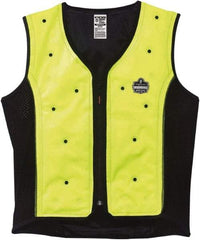 Ergodyne - Size 2XL, Lime Cooling Vest - 47 to 50" Chest, Zipper Front, Polyester - Industrial Tool & Supply